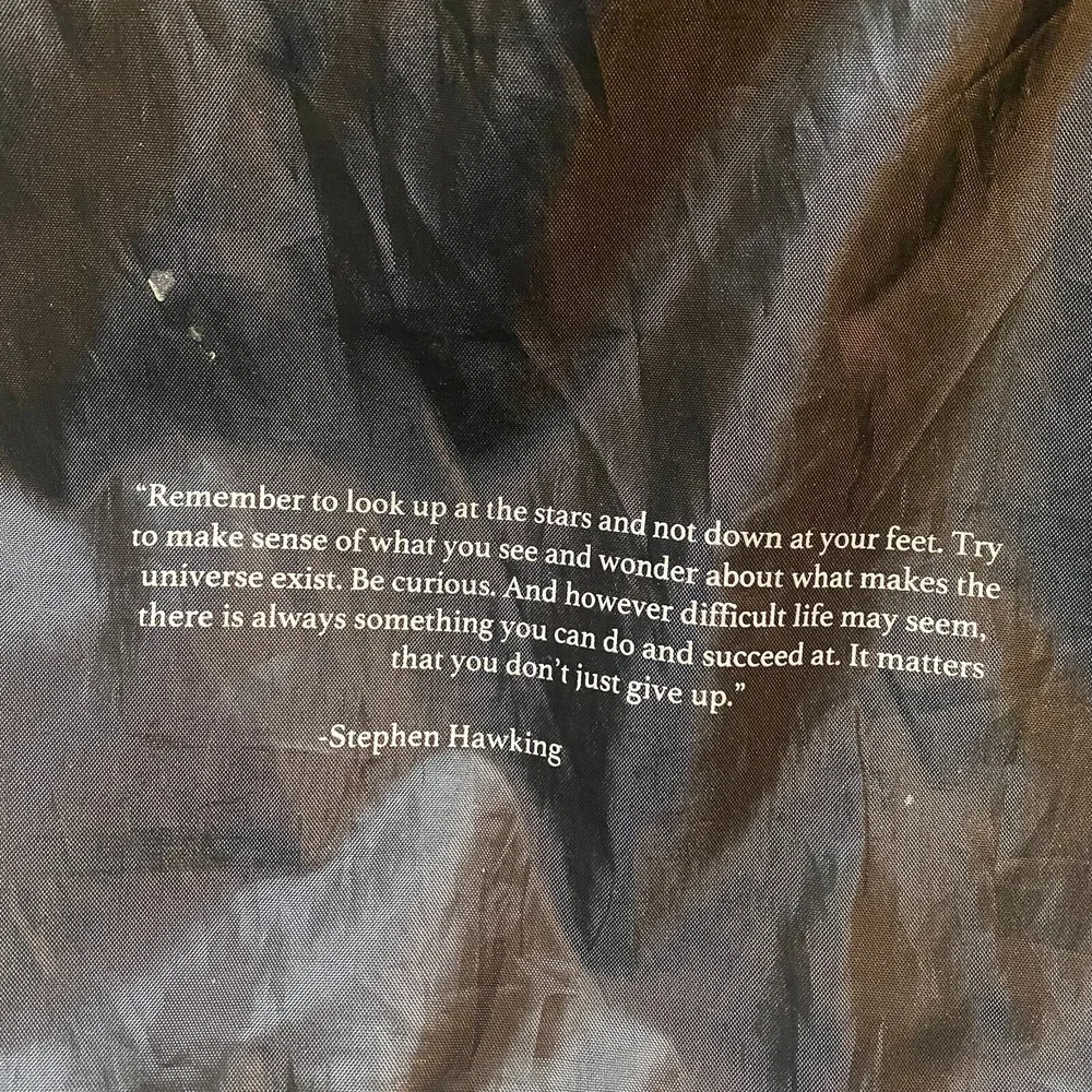 Constellation Astrology Backpack School Bag Black w/ Stephen Hawking Quote by 10